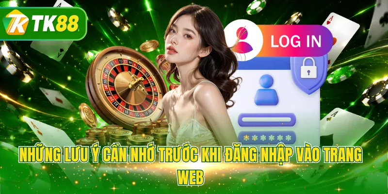 Những lưu ý cần nhớ trước khi đăng nhập vào trang web